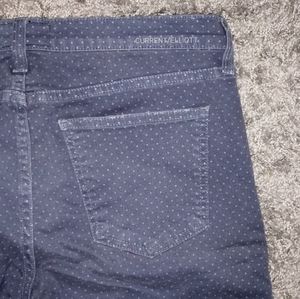 CURRENT/ELLIOTT Polka Dot Crop Skinny Jeans